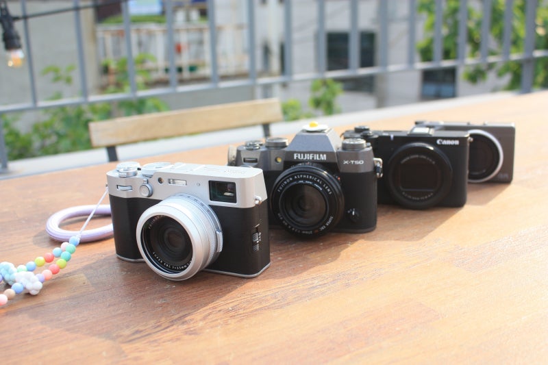 리코 GR3 / 후지 X100VI / 후지 X-T50 / 캐논 V1 비교 분석
