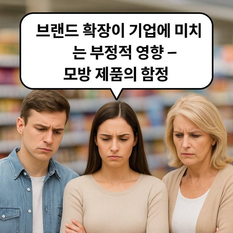  브랜드 확장이 기업에 미치는 부정적 영향 - 모방 제품의 함정