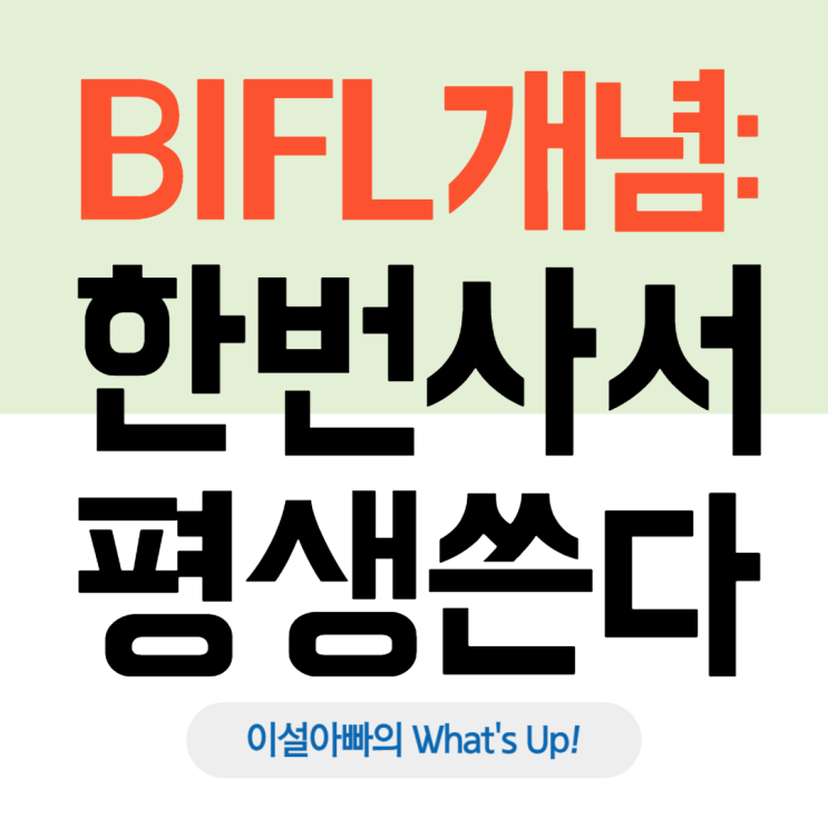  BIFL, 한 번 사서 평생 쓴다: BIFL 소비가 바꾸는 세상