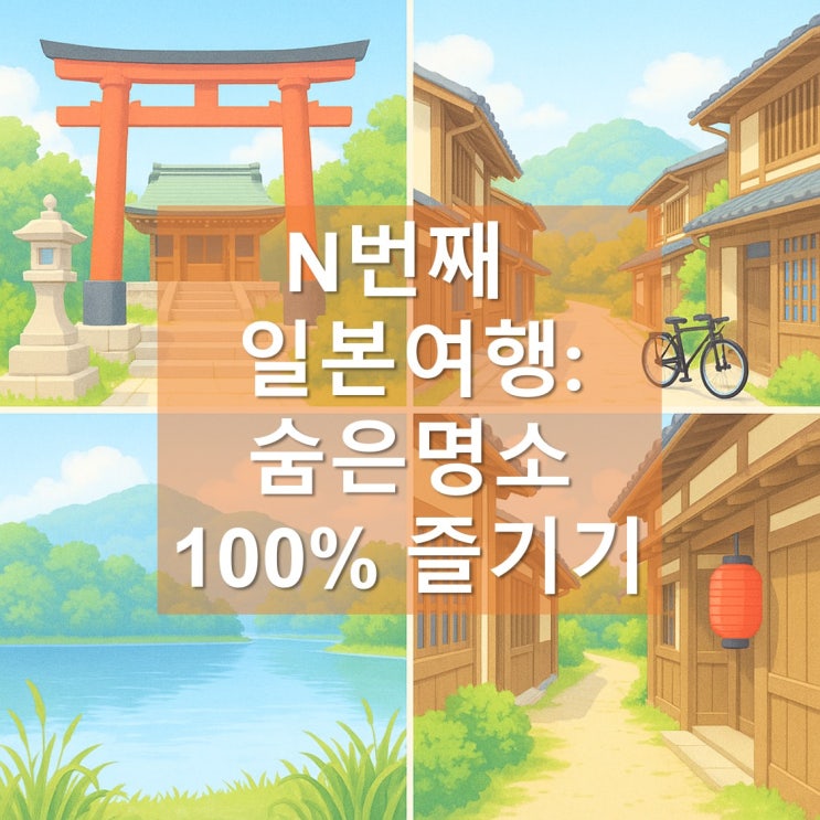  N 번째 일본 여행: 숨은 명소 100% 즐기기
