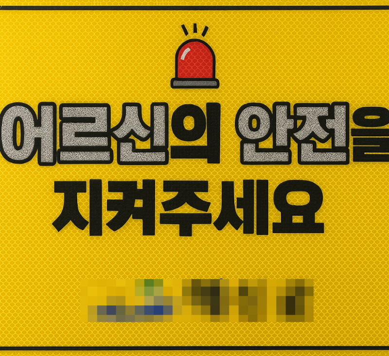 휠체어 사고를 막는 가장 현실적인 방법 “전동휠체어 반사 스티커”, 어르신의 안전을 지켜....