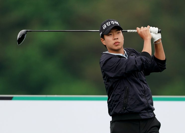 <b>정유준</b>, 코오롱 제67회 <b>한국오픈</b> 1R <b>선두</b>