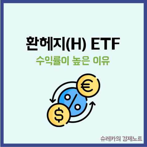  환헤지 뜻 ETF (H) 수익률이 더높다! 이유는 헷지 때문?