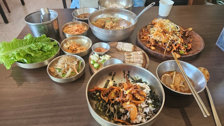 제주삼양맛집 제주회춘 본점 낙지볶음 돔베고기 묵사발 한상 제주삼양맛집 제주회춘 본점 낙지볶음 돔베고기 묵사발 한상
