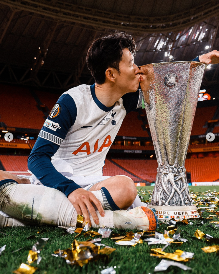 <b>손흥민</b> 토트넘 UEFA 유로파<b>리그</b> 우승 <b>챔피언스리그 진출</b>