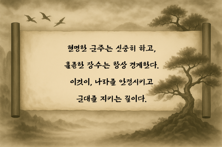  손자병법 (30) "군주의 신중함과 장수의 경계심이 나라를 지킨다"
