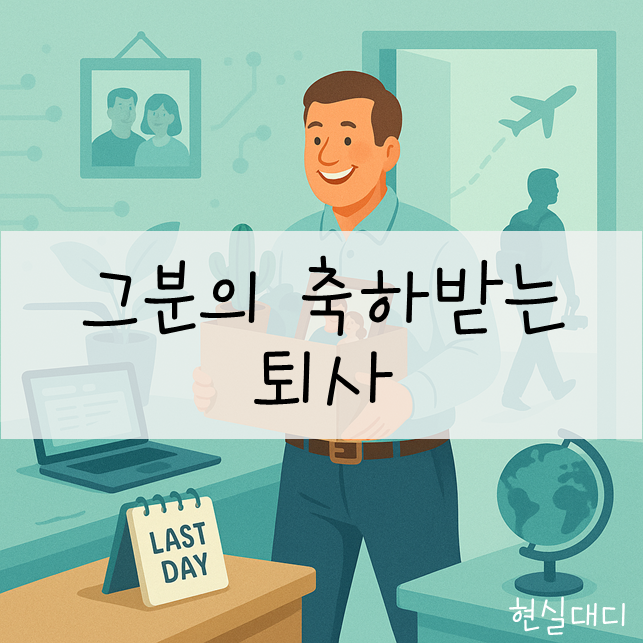  [일상.대화] 요즘 느끼는 부러운 퇴사의 모습
