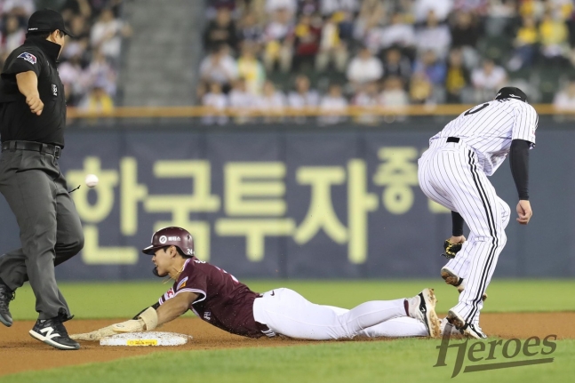 [KBO] <b>송성문</b>, 바람의아들과 나란히! 29<b>연속 도루</b> 성공 대<b>기록</b>... 
