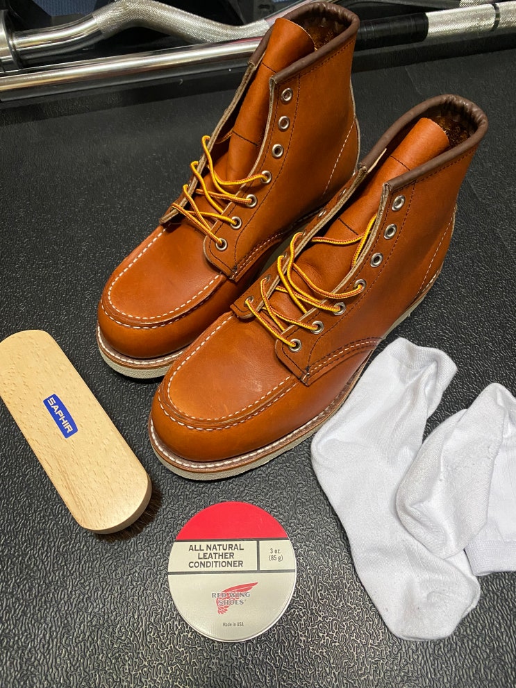 [언박싱] 레드윙(REDWING) 6인치 목토 875, "슈케어" 후기