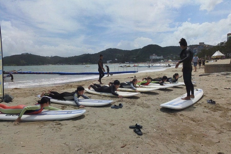  신나는 여름활동, 진하서핑에서 서핑 배우기