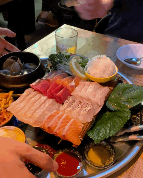  마곡 발산역 횟집 너울, 푸짐한 숙성회 한상에 시원한 물회까지 야장 맛집