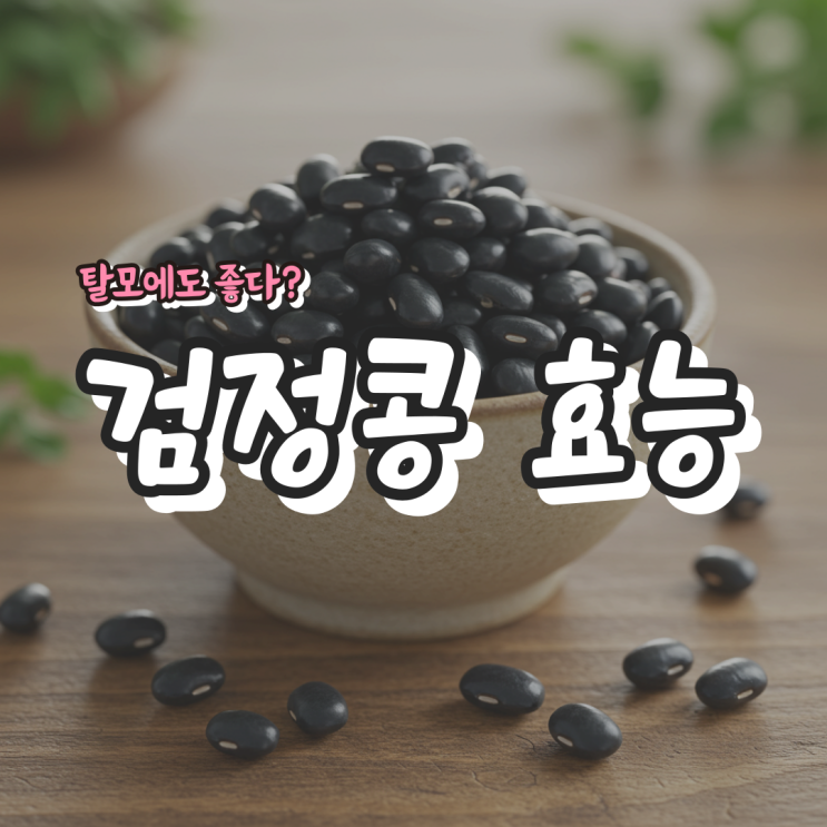  검정콩 효능 – 탈모에도 좋다?