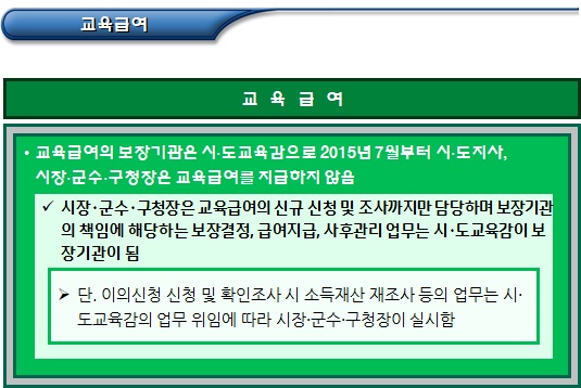  기초생활수급자 급여지급 절차 - part2