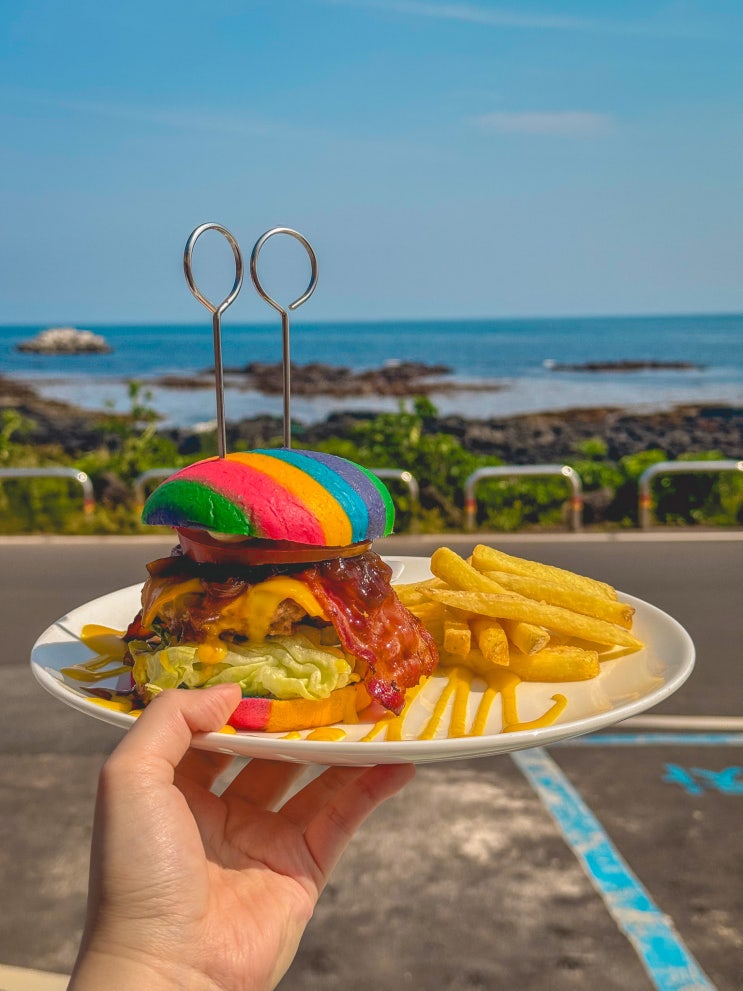  제주 우도 햄버거 맛집 추천 봉끄랑 뷰도 최고