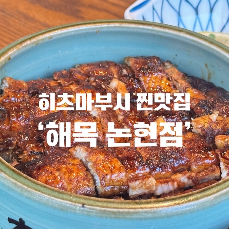 [논현 히츠마부시] 강남구청역 미슐랭 빕구르망 히츠마부시 찐맛집 ‘해목’