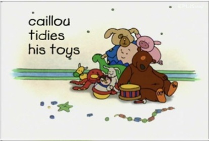  까이유 영어 까이유 쉐도잉 Caillou tidies his toys /까이유로 공부하기