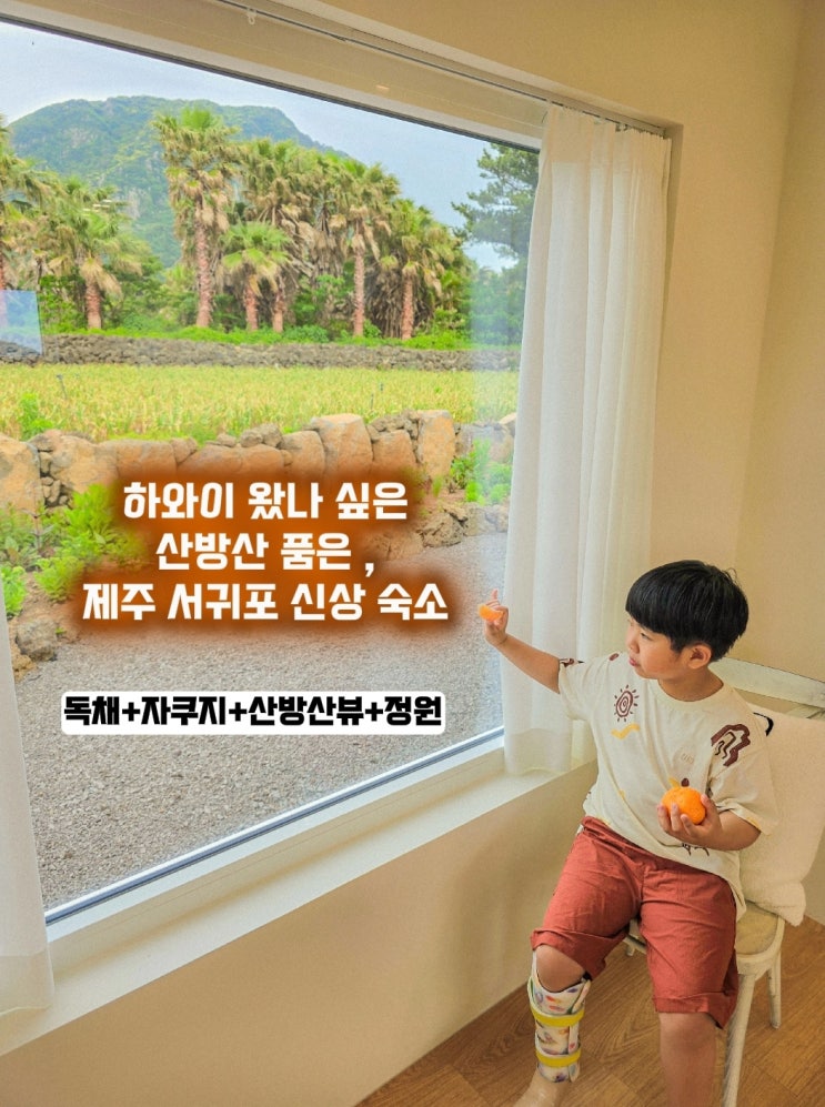 제주 서귀포 감성숙소- 스테이 일월곳간 자쿠지 독채펜션