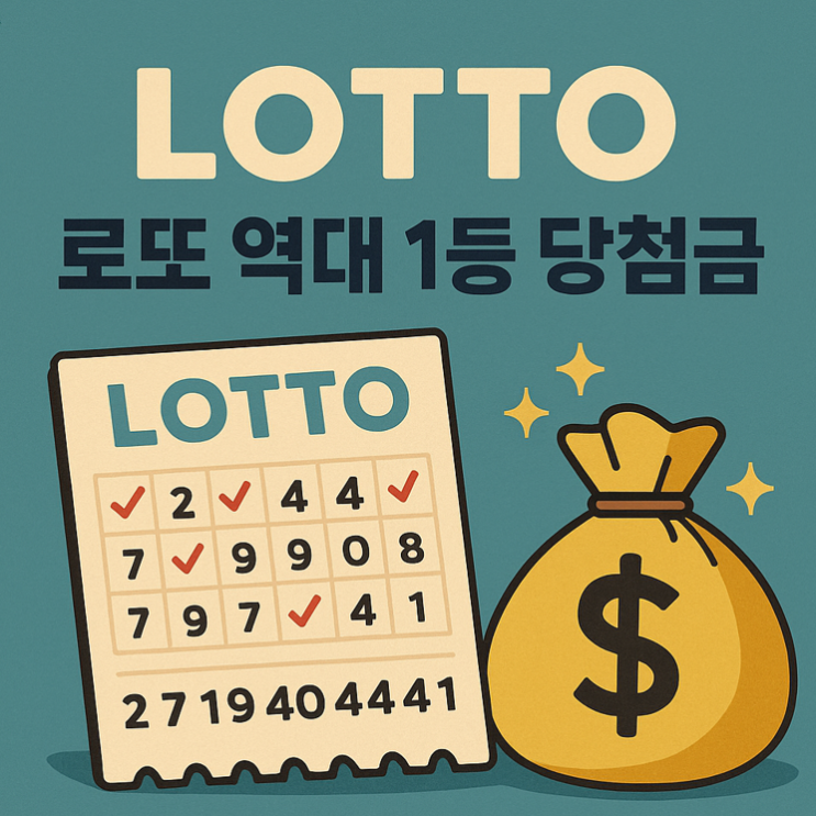  로또 역대 최고 당첨금 수령금액