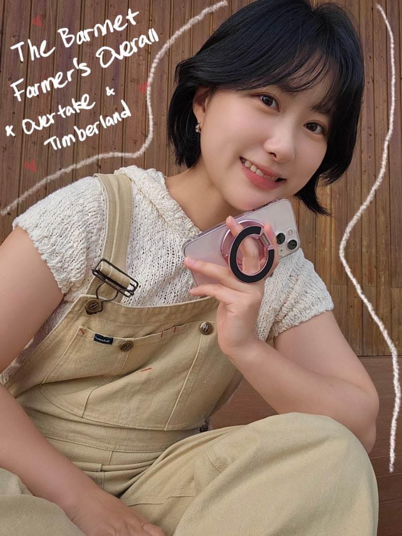5월의 ootd 피크닉룩 추천 : 더바넷 파머스오버롤, 오버테이크 후드니트, 팀버랜드