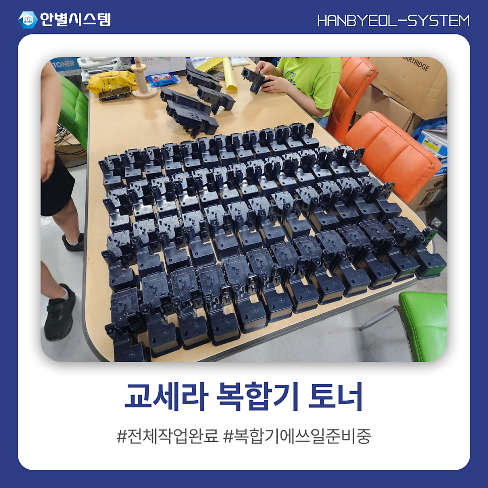 교세라 복합기 토너 TK-5244 TK-5234 효율적인 교체를 위한 직접 생산 현장 사진 8