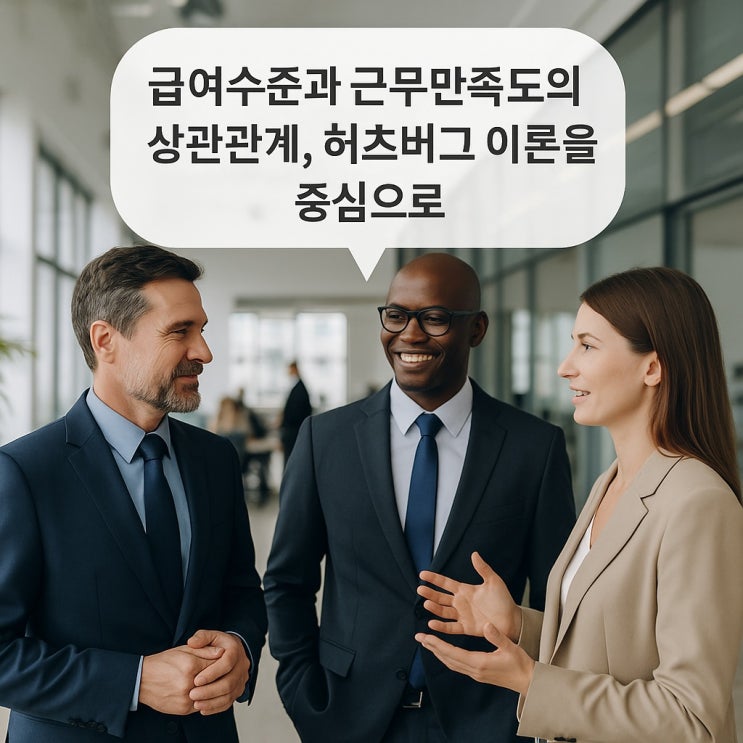  급여수준과 근무 만족도의 상관관계, 허츠 버그 이론을 중심으로