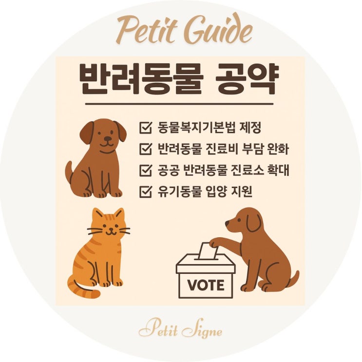  21대 대선, 반려동물 공약 살펴보기