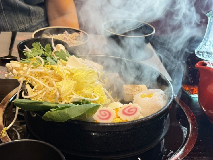  인천대입구역 맛집 스키야키 샤브샤브 전문점 옥소반 송도점