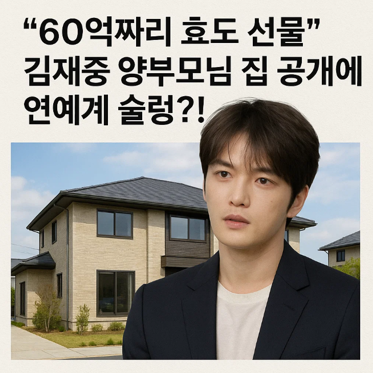 "60억짜리 <b>효도</b> 선물" <b>김재중</b> 부모님 집 공개에 연예계 술렁?!