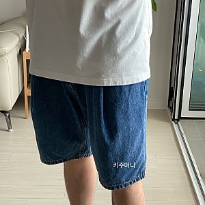 유니폼브릿지 원턱 데님 쇼츠 인디고 워시드 리뷰 :: 여름 청반바지 추천