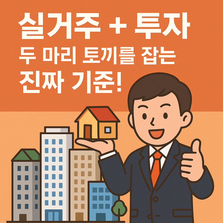   진짜 좋은 아파트는 이런 공통점이 있습니다, 실거주 + 투자, 두 마리 토끼를 잡는 진짜 기준!