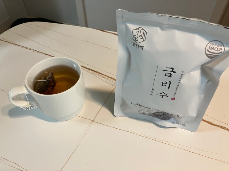  붓기차 찐후기 보성녹차 율피 돼지감자 늙은 호박 함유 건강차 한담백 금비수