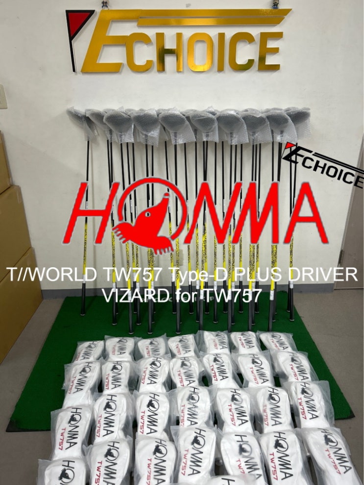 [혼마]높은 탄성의 카본 소재로 뛰어난 비거리와 스피드를 제공 T//WORLD TW757 Type-D PLUS 2 VIZARD for TW757