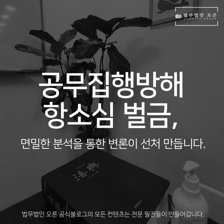 공무집행방해 항소심 벌금, 면밀한 분석을 통한 변론이 선처 만듭니다.