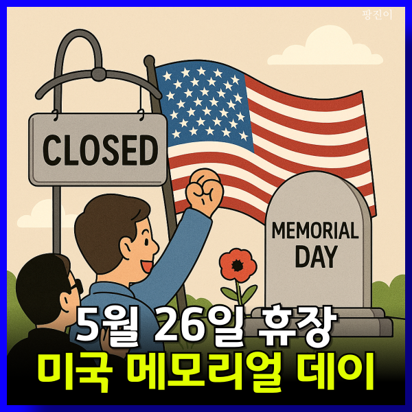  5월 26일 월요일 미국 주식 휴장 - 메모리얼 데이
