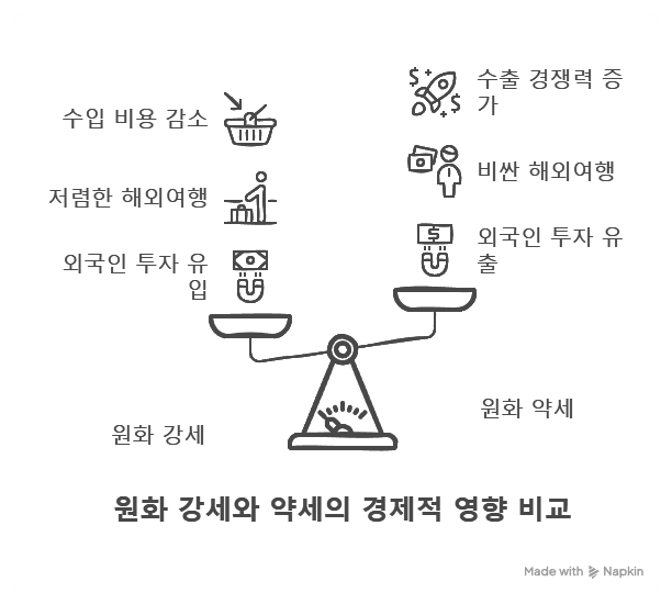  원화 강세와 약세, 무엇이 다를까?