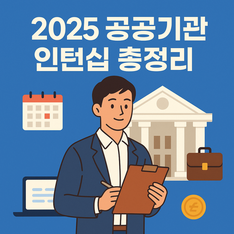 2025 대학생 공공기관 인턴십 일정·신청 방법 총정리 (합격 팁 포함)