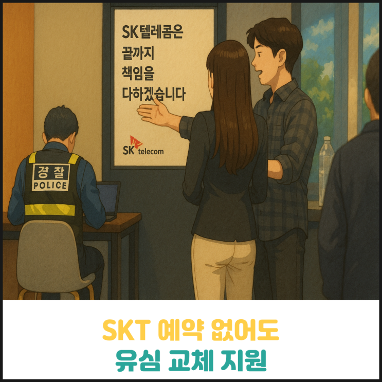 SKT 사전 예약 없어도 유심 교체 지원 SKT 사전 예약 없어도 유심 교체 지원