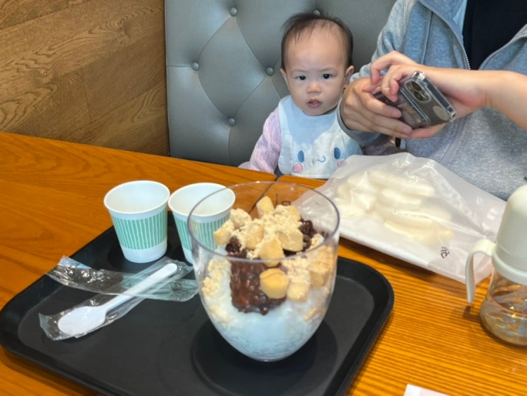  파리바게트 팥빙수 아이와 함께 방문한 후기
