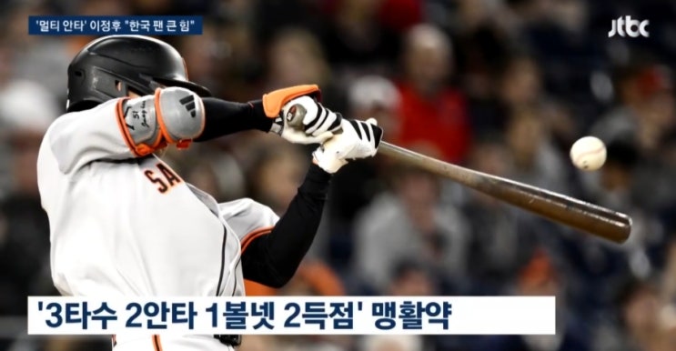 <b>이정후</b> 미쳤다! 2번 타자 첫 출전→<b>멀티</b>히트·2득점 <b>맹활약</b>