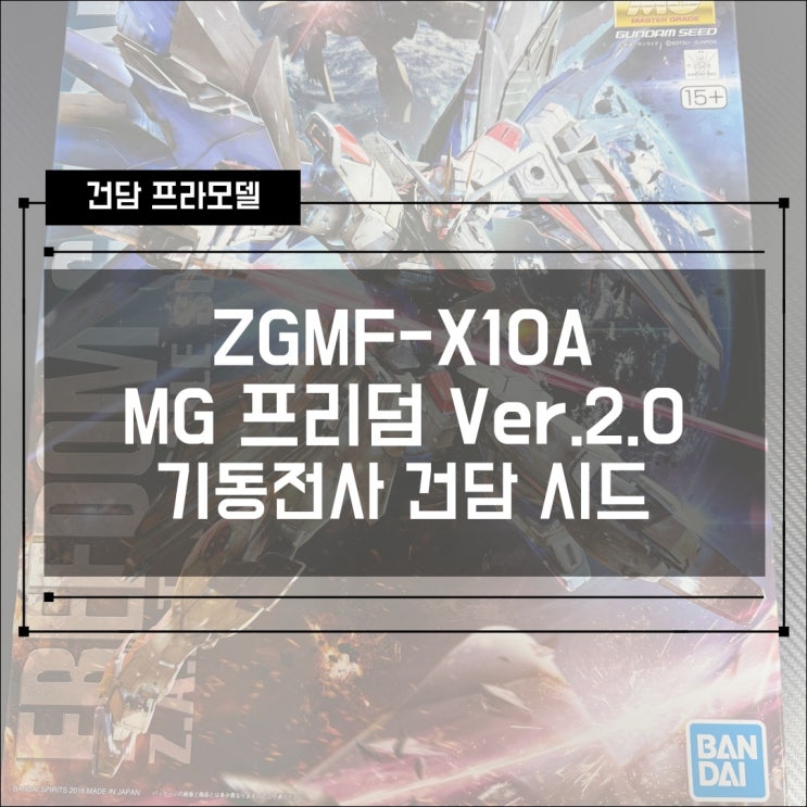  [건프라] ZGMF-X10A MG 프리덤 Ver.2.0 조립 / 기동전사 건담 시드