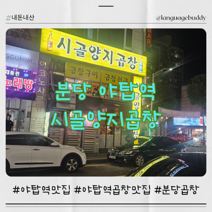  분당 야탑 맛집 시골양지곱창 야탑 곱창 내돈내산