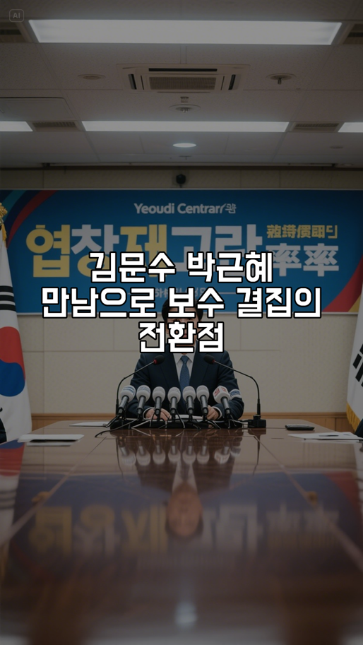 <b>김문수</b>, <b>박근혜 만남</b>으로 보수 결집의 전환점