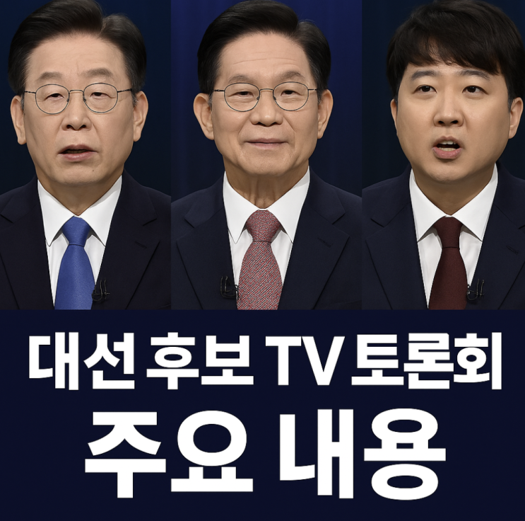  2025 대선 2차 TV토론 요약｜후보별 핵심 발언과 관전 포인트 정리