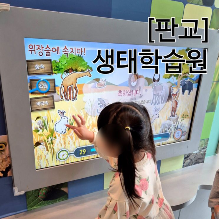  분당 아이랑 실내 갈만한곳 판교생태학습원 체험 관람 주차 무료