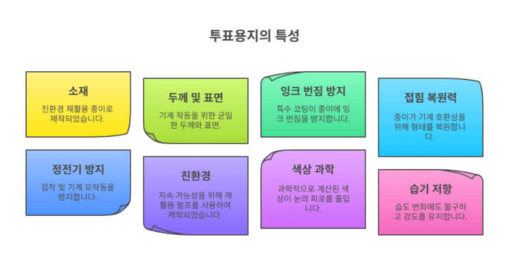  ️ 투표용지가 그냥 종이라고?