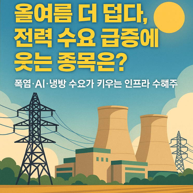 “올여름 더 덥다, <b>전력 수요 급증</b>에 웃는 종목은?” <b>폭염</b>·AI... 