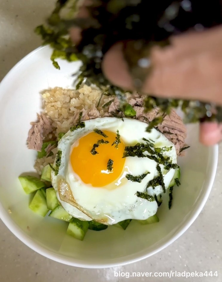  [오이참치비빔밥 레시피] 다이어트에 딱! 건강한 저녁 한끼 & 만능양념소스참고