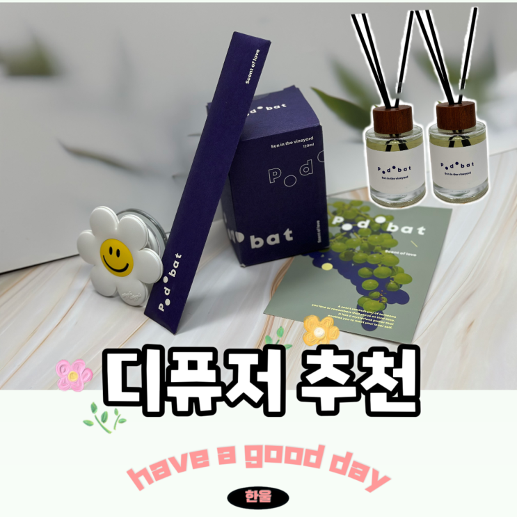  디퓨저 추천! 자동차 실내에 딱맞는 포도밭 방향제