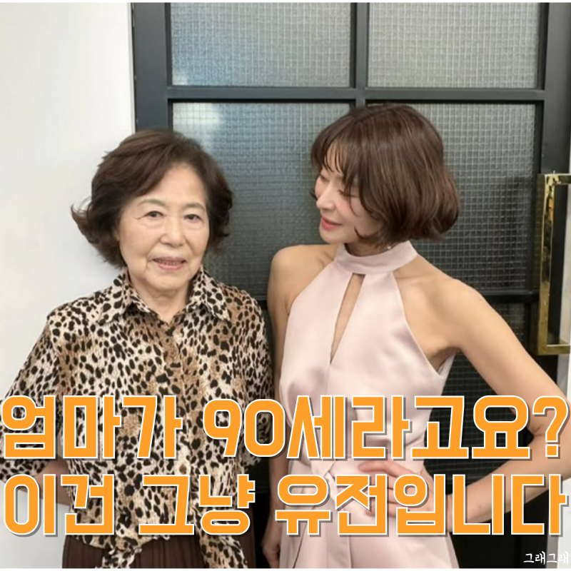 예지원 모녀 투샷 공개... 90세 어머니 실화예요?