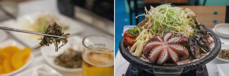  가족과 함께하는 특별한 외식, 여수 중앙동 삼합 맛집 도시어부 돌문어삼합 2호점